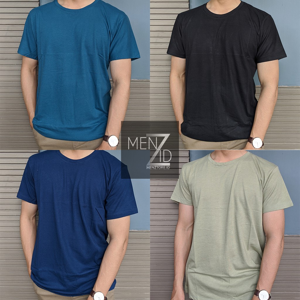 Kaos Polos Lengan Pendek / T-Shirt Polos Basic / Baju Polos Unisex