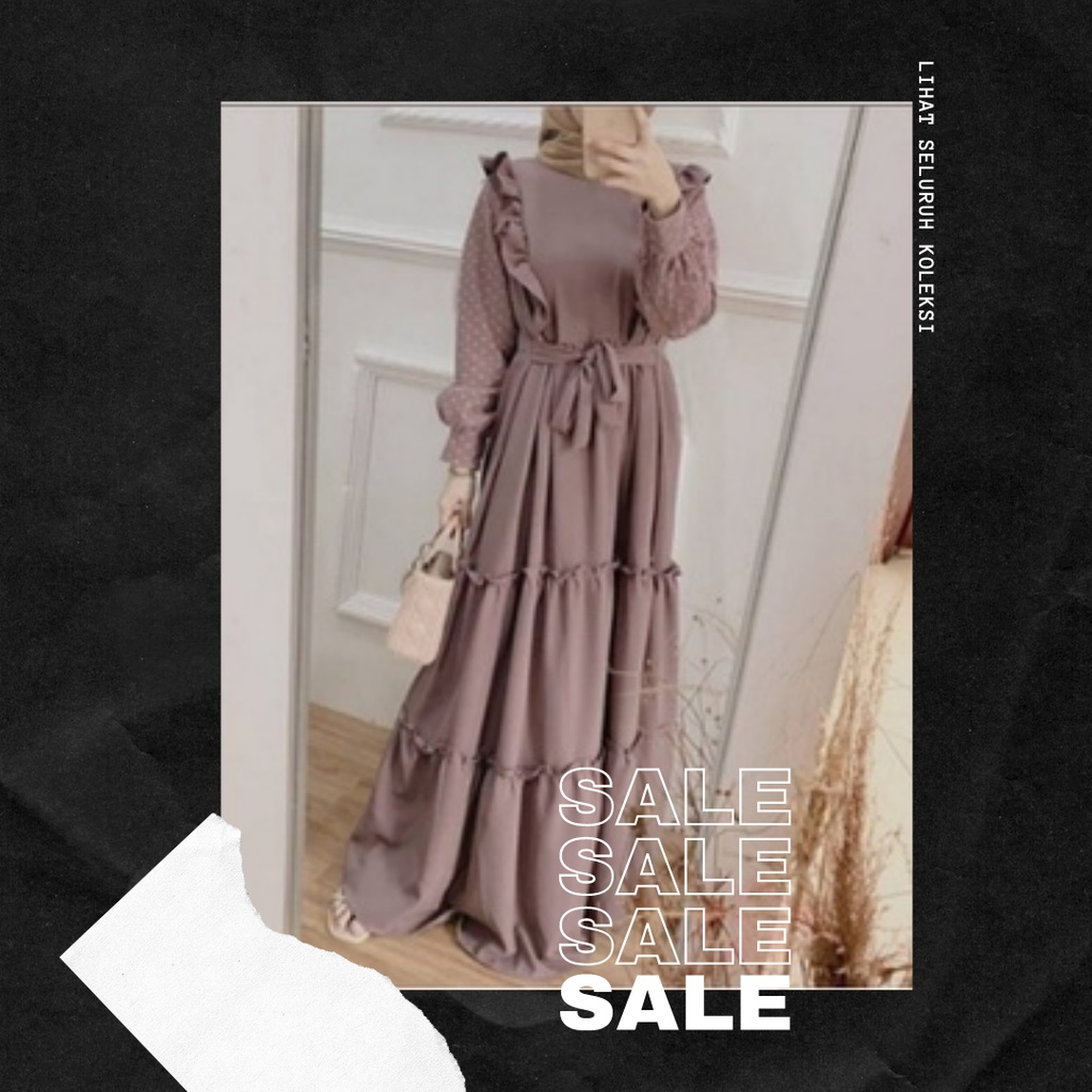 Baju Lebaran 2022 Nisaya Dot Set Long Tunik Setelan Crinkle Setelan Cringkel Jumbo Ld 125 Setelan Re