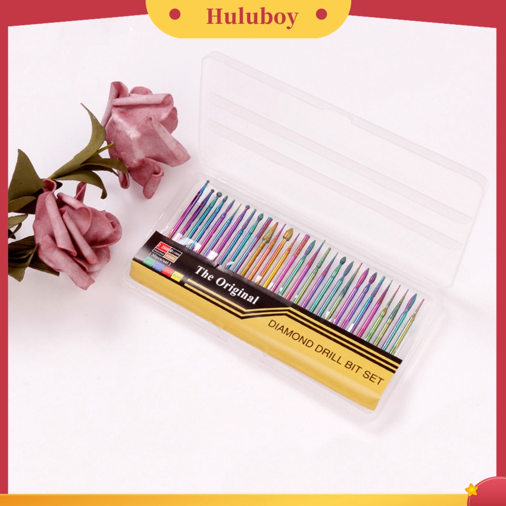 Huluboy Huluboy♡ 30 Pcs / Set Bor Grinding Polisher Kuku Tahan Lama Untuk Wanita