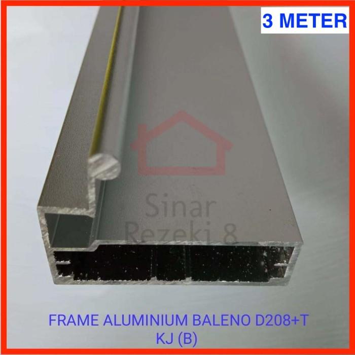 FRAME Aluminium Kaca Pintu Handle Lemari Kitchen Profil Lis FHD 128 Best Seller
