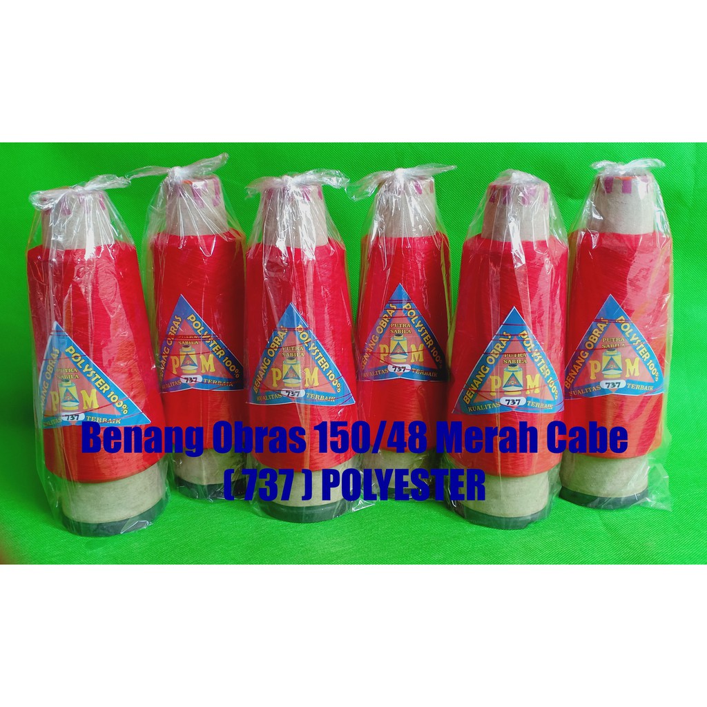 Benang Obras Warna Katalog 3 polyester 150/48