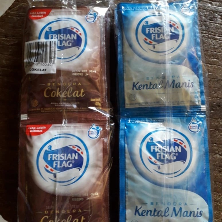 

Frisian Flag Susu Bendera Kental Manis 40gr (1 renceng )