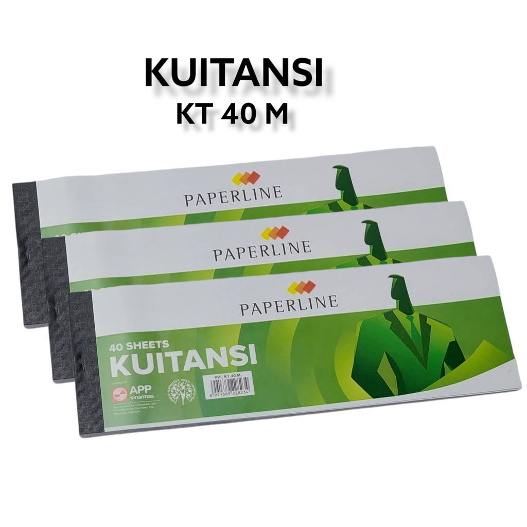 

Kwitansi / Buku Kwitansi KT 40M Paperline 40 Sheets