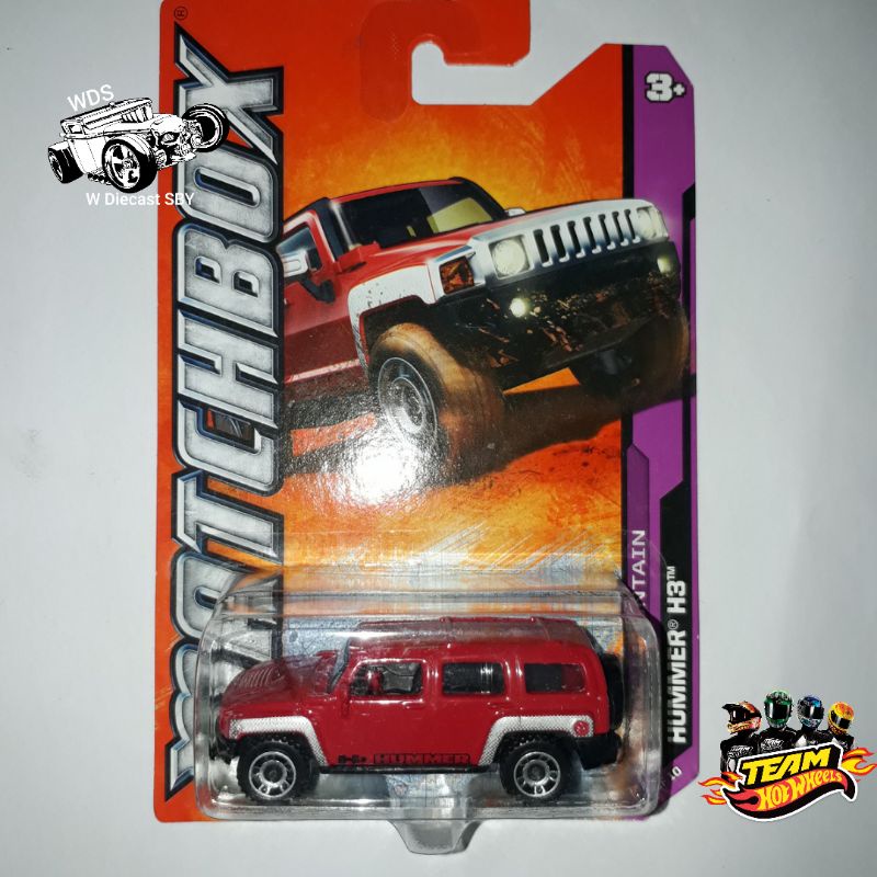 Matchbox MBX Mountain Hummer H3 Red Hobi Mainan Mobil Kolektor