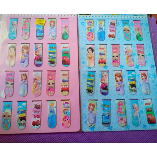 

Pembatas Buku Magnet / Post It Magnet / Bookmark Buku Magnet