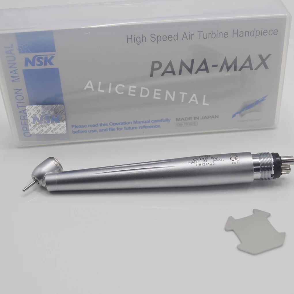 Dental handpiece 45 derajat drajat panamax pana-max pana max highspeed push button NSK led high speed posterior gigi belakang