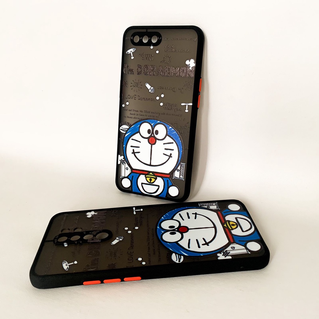 Skin Feel Case Camera Protection Case Doraemon Case FM16 FM18 Xiaomi Redmi 5A 6A 8 9 Prime 9A 9i 9C 10 Note 4 4X 5A 8 9 10 5G Poco X3 M3 Vivo V20 Y11 Y12 Y15 Y17 Y21s Y33s Y20 Y20i Y12s Y30 Y30i Y50 Y91 Y93 Y95 Infinix Hot 9 Play 10 Play Smart 5 Hot 10s