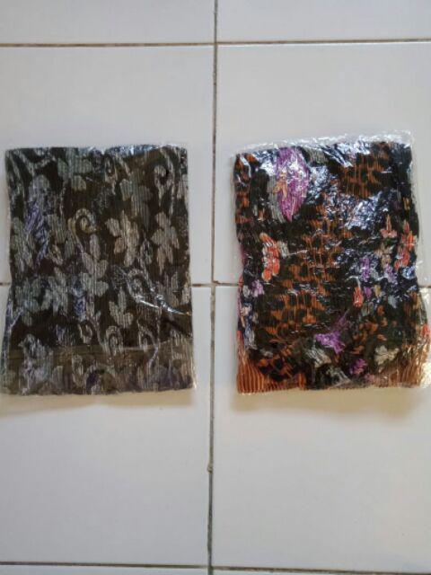 Virah Rok Span Plisket Pendek Batik Wanita Jumbo Fit To Xxl