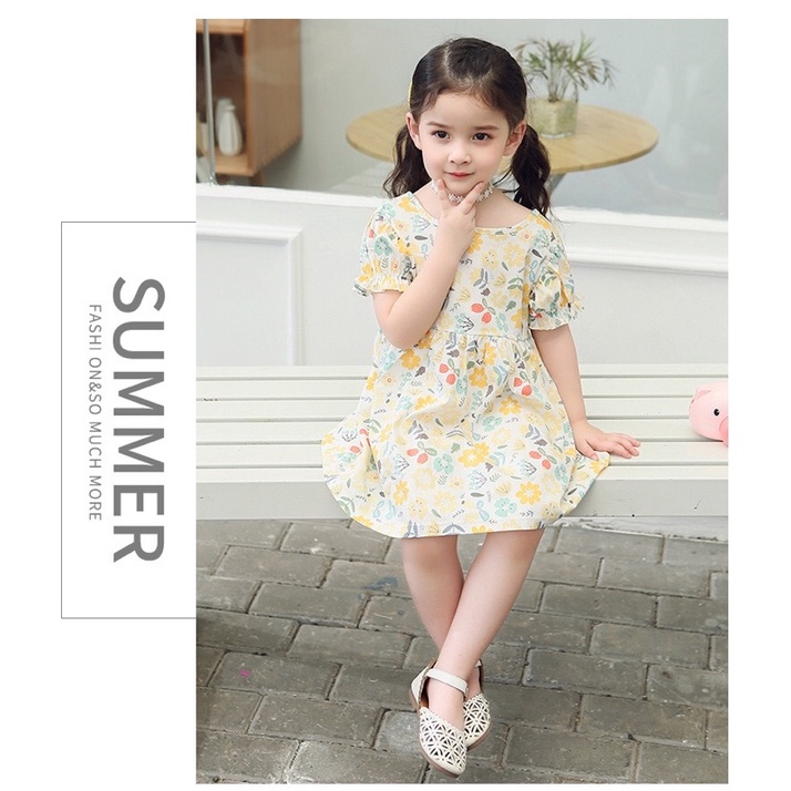 Dress Anak Perempuan Bahan Katun Import Premium Dress Anak Cewe Lucu Rok Terusan Anak Perempuan Bahan Katun Adem Dress Anak Murah