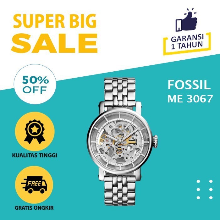 Jam Tangan Fossil ME3067 Automatic Wanita Original