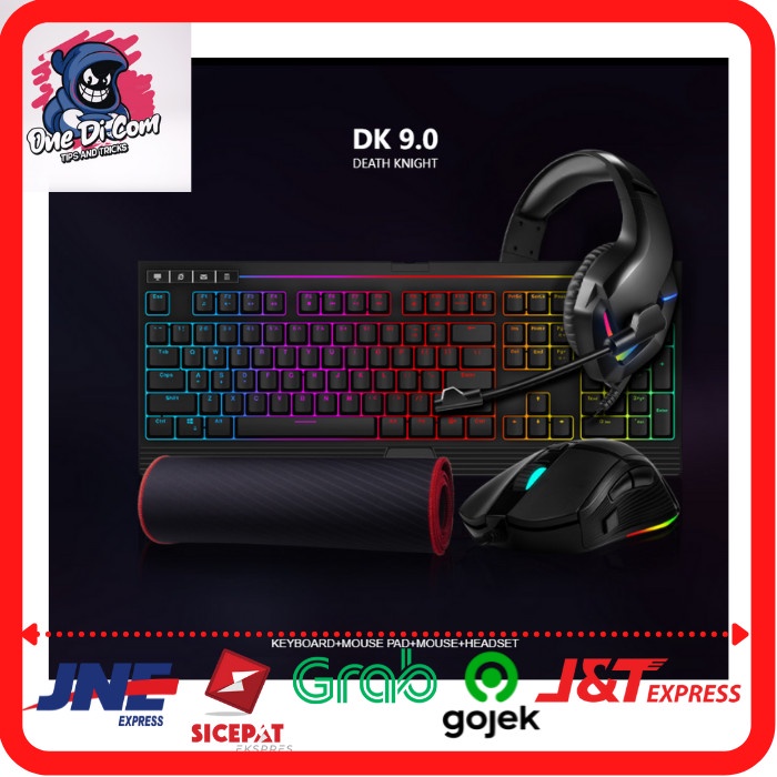 1STPLAYER Gaming DK9.0 Fire Dancing Kit (Mouse+Keyboard+Headset+MPad)