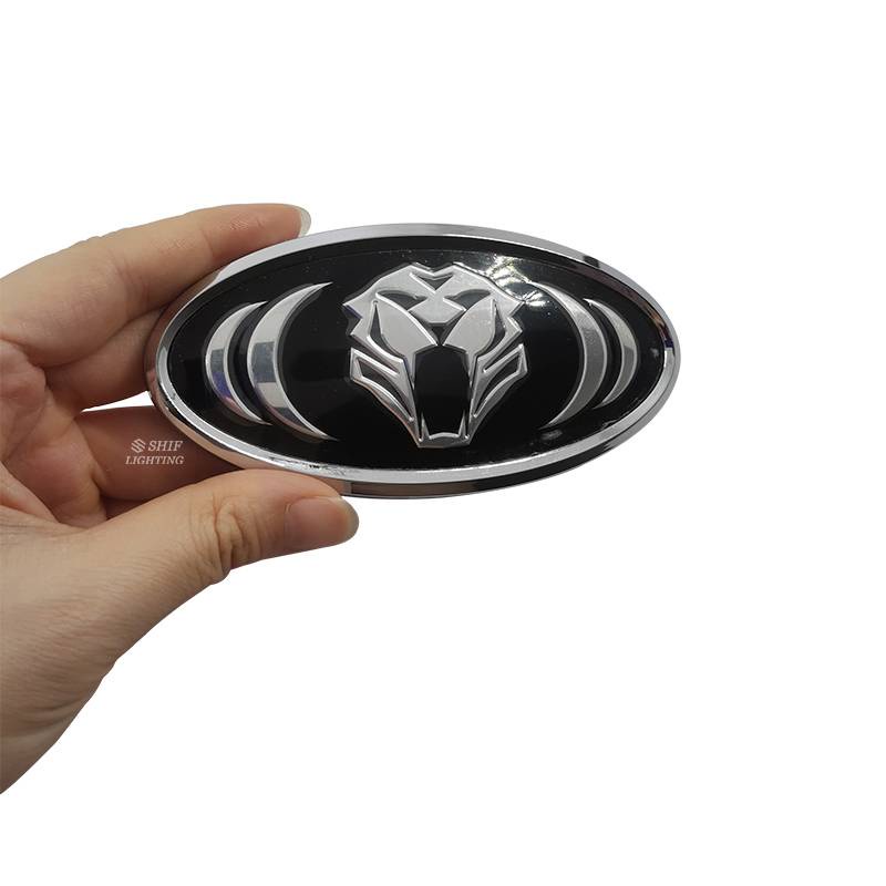 1 X ABS Tiger Logo Auto Steering Wheel Front Rear Emblem Sticker Badge Decal Replacement For KIA K5