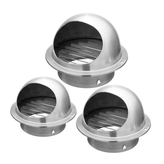 New Dinding Ventilasi Udara Stainless Steel Metal Exhaust