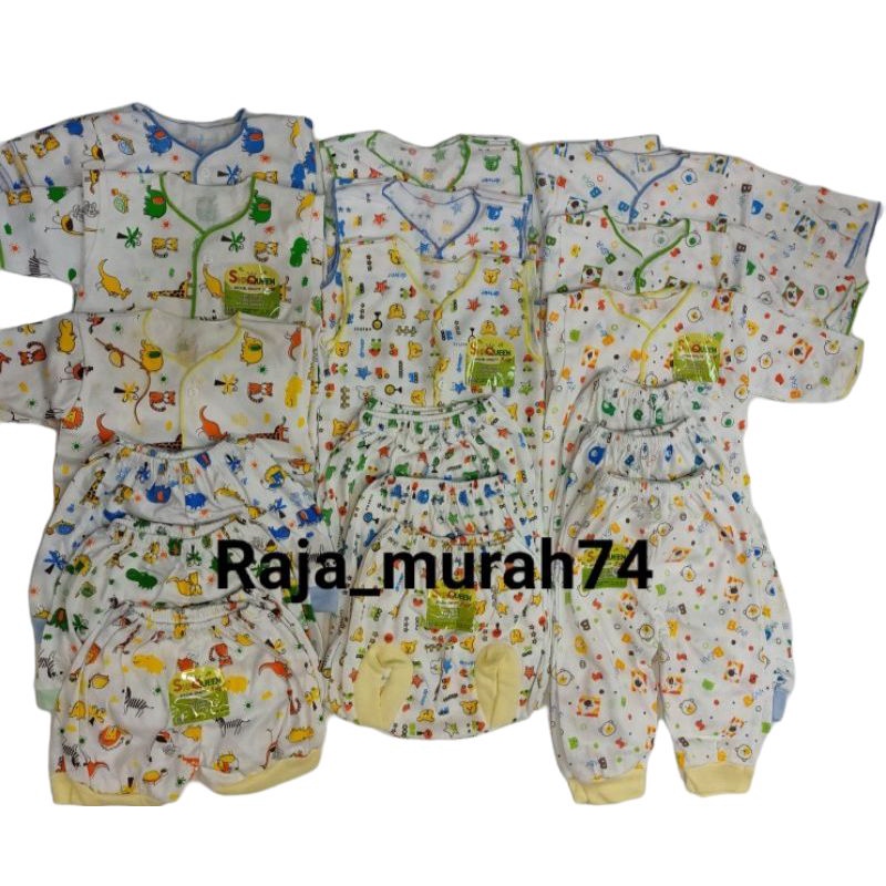 36pcs paket baju bayi baru lahir shaqueen motif SNI