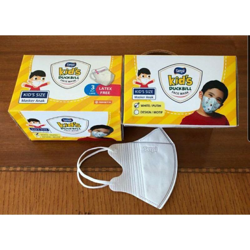 Masker sensi duckbill anak isi 40 pcs