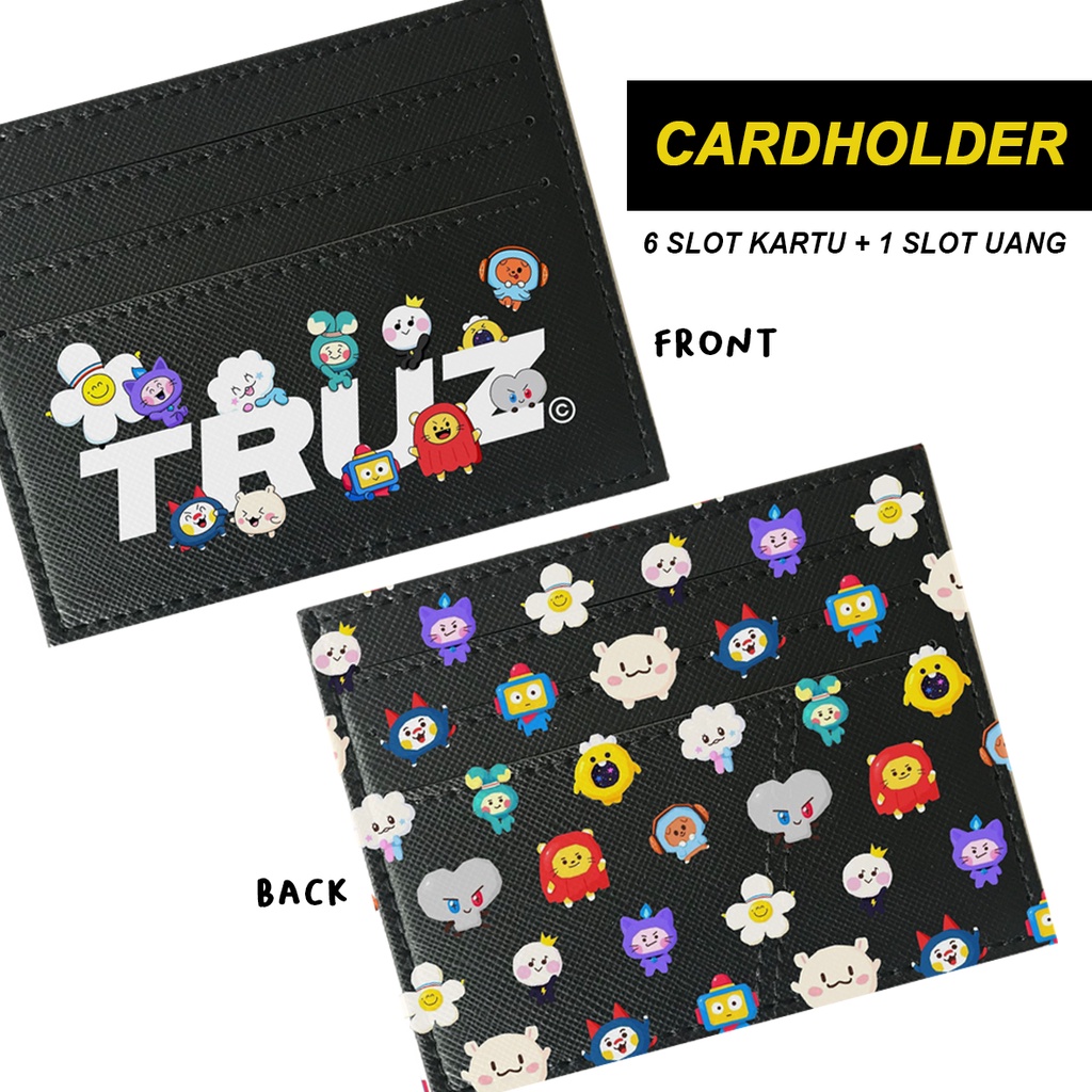 Cardholder Truz Dompet Kartu Lucu Kecil 6 slot Custom Kado Koleksi Fans card holder wanita