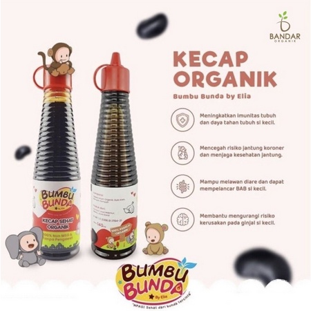 Bumbu Bunda Kecap Manis Kecap Asin Saos Tiram Minyak Wijen Organik Mpasi - Kabakids Store