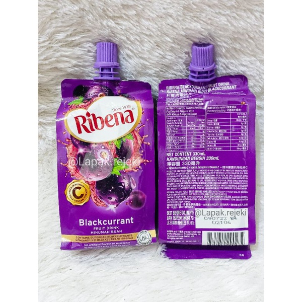 Ribena Blackcurrant 330ML / Minuman buah / Blackcurrant / Fruit Drink