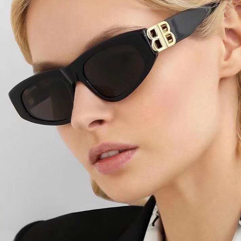 2021 new fashion ins hip-hop cat eye European and American street photography sunglasses