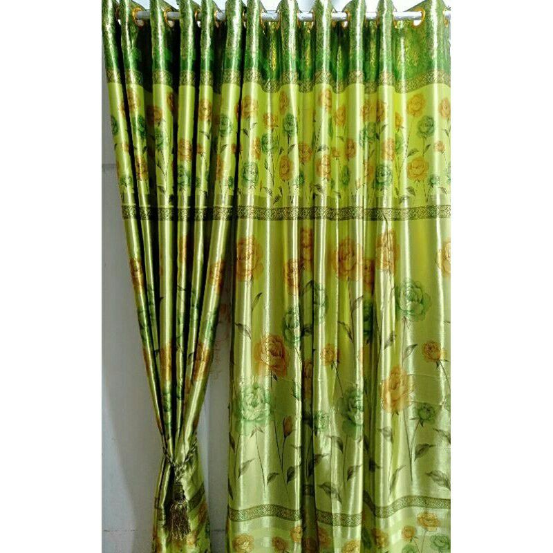 Gorden Hordeng Blackout Motif Bunga Mawar Aneka Warna