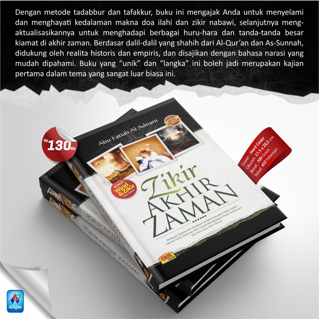 Buku Zikir Akhir Zaman Buku Bacaan Akhir Zaman Hard Cover Pustaka Arafah
