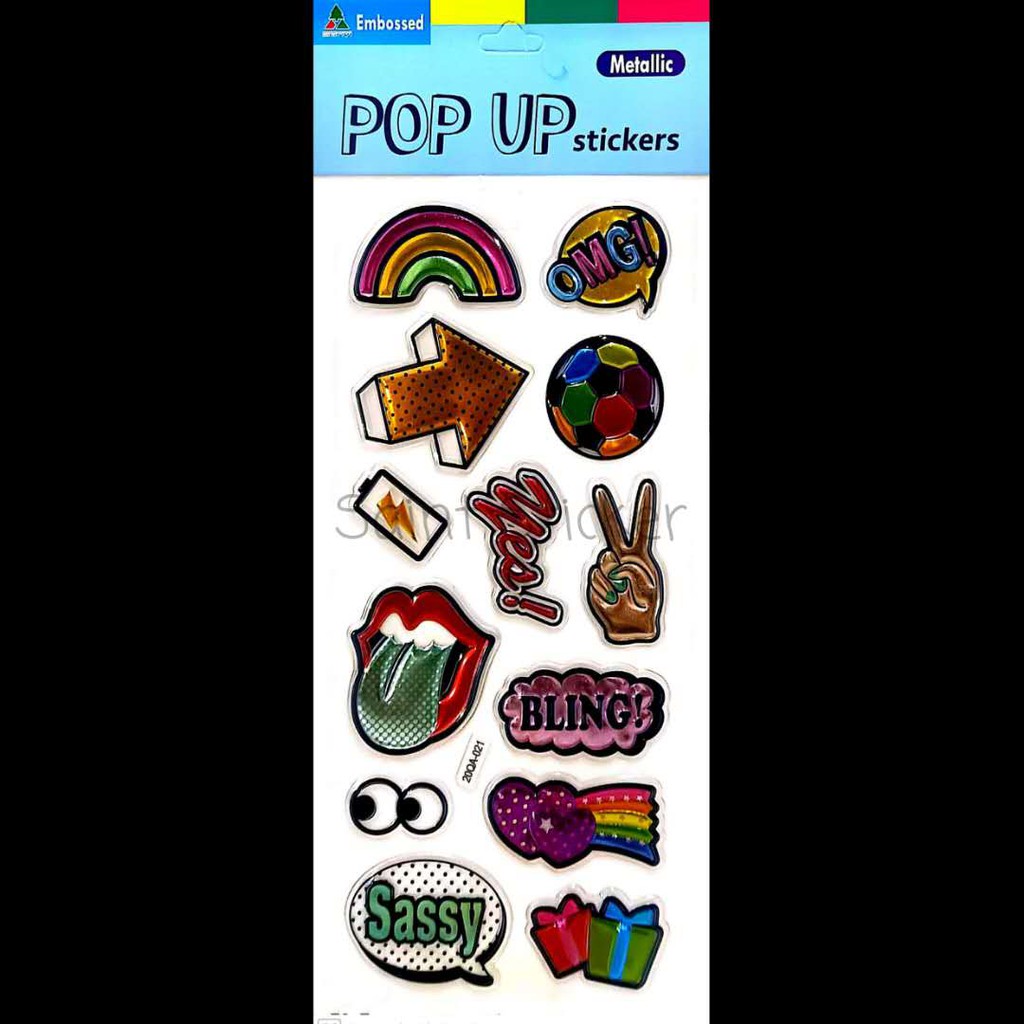 

Stiker Timbul Pop Up Sticker Gambar Tempel Anak Edisi Rainbow Pelangi