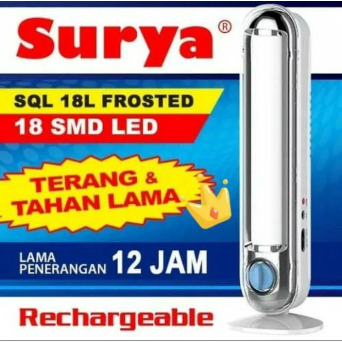 lampu emergency surya lampu emergency sql 18l frosted light led 18 smd with dimmer d0i0  lampu darur