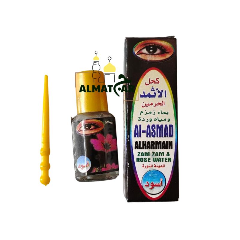 Celak Arab Madinah Itsmid Asmad Hitam/ Ismid dengan Air zamzam dan mawar  Original Saudi