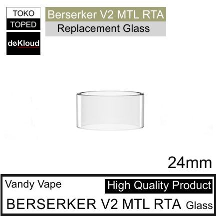 Kaca Berserker V2 MTLx RTAx Replacement warna glass clear