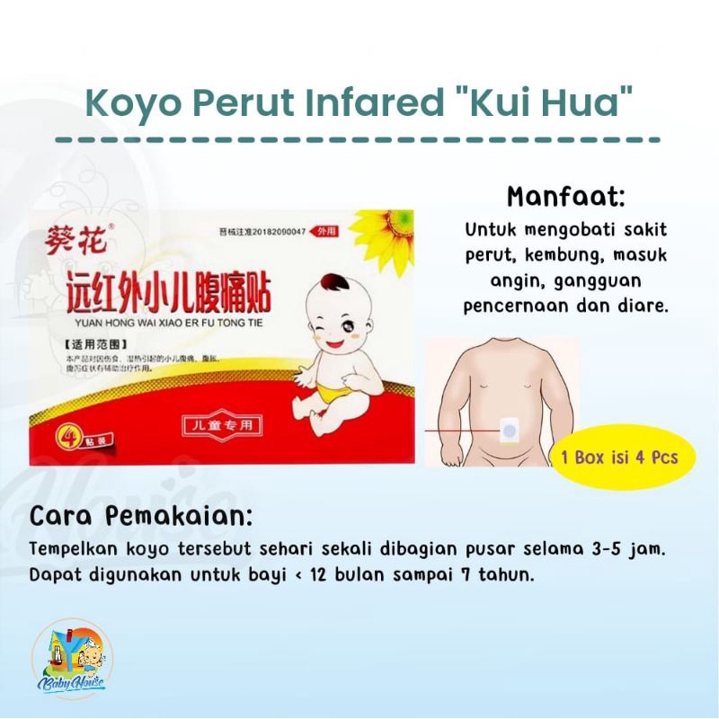 Koyo Perut Infrared - Mengatasi perut kembung, sakit perut, diare, dll untuk bayi- dewasa