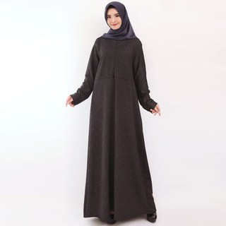  Baju  Muslim Gamis  Wanita Gamis  Jeans  Jersey Zipper Gamis  