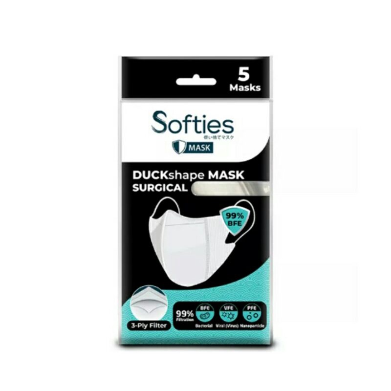Softies Mask Duckshape Surgical 3ply 5 s
