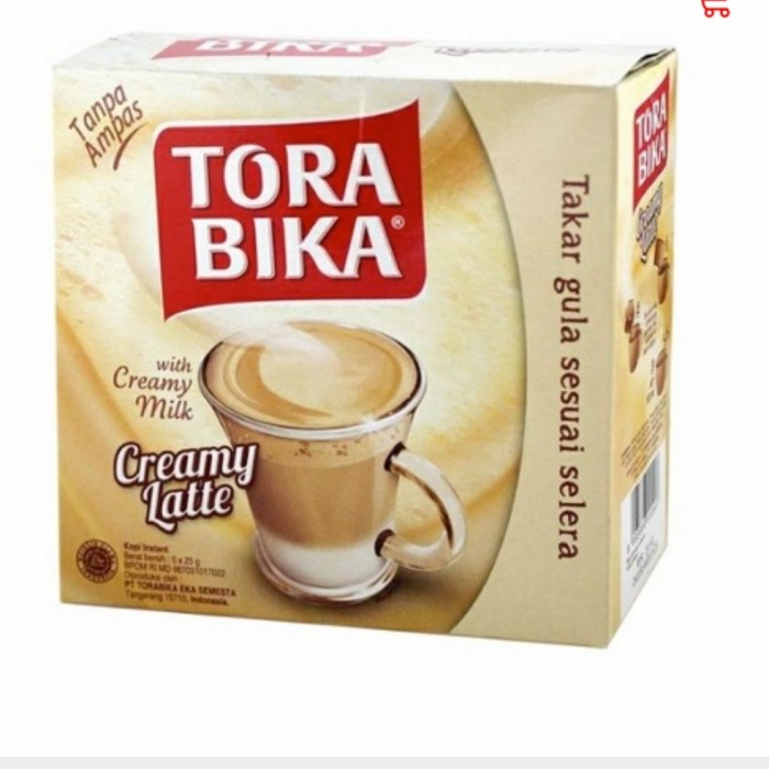 

minuman kopi torabika creamy latte saset seduh 25gr (5pc)