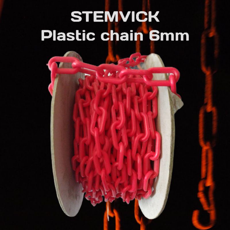 Rantai plastik pembatas gantungan 6mm/meter