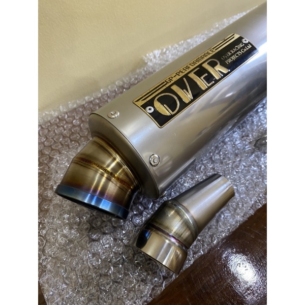 silincer knalpot over racing gp tech titanium original NOT akrapovic yoshimura leovince arrow prospe