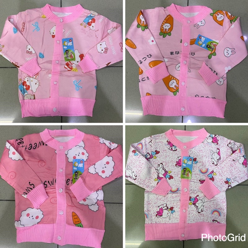 TERLARIS Jaket Cardigan Sweater Import Anak Bayi Motif Boy Girl 1 2 3 Tahun halus lembut