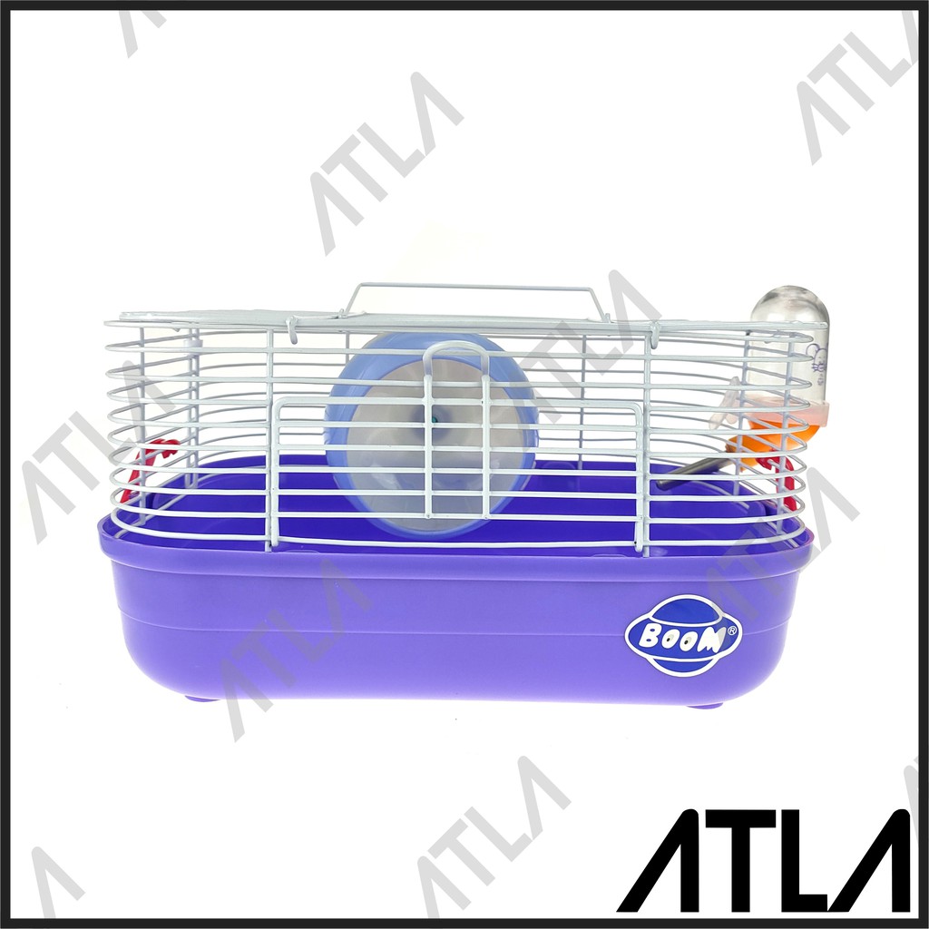 Kandang Hamster Mini Warna Rumah Hewan Peliharaan Besi Kecil KH005-Ungu
