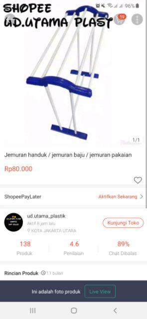 Jemuran Handuk / Jemuran Baju / Jemuran Pakaian