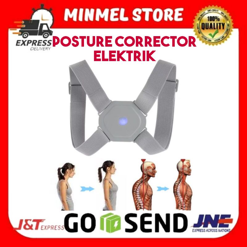 POSTURE CORRECTOR SMART BACK ELEKTRIK BERGETAR POSTUR BUNGKUK PENEGAK POSTUR PUNGGUNG ELEKTRIK