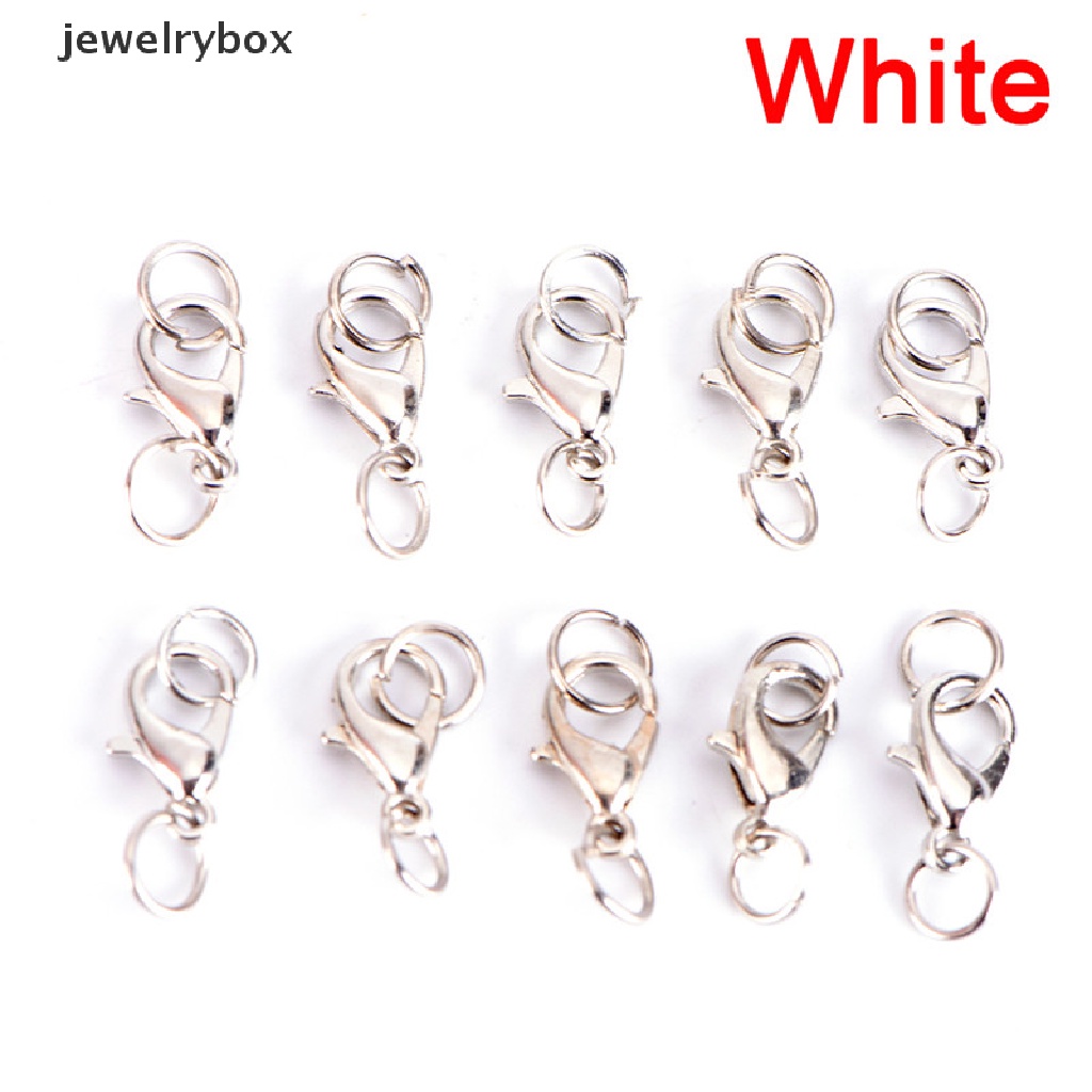 20 Pcs / Set Kait Lobster Bahan Alloy Untuk Membuat Perhiasan Gelang Kalung