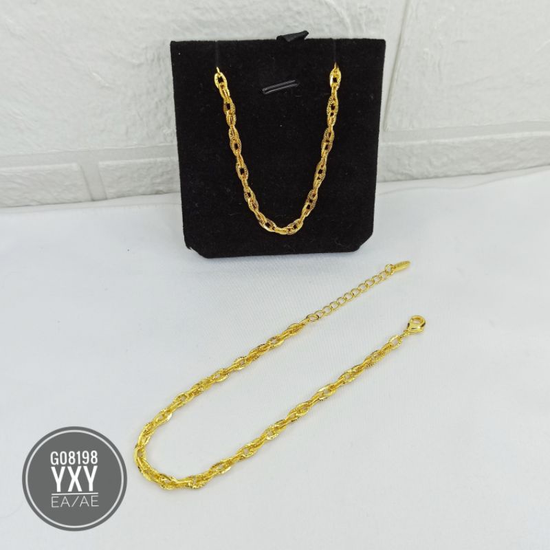 Gelang Yaxiya Rantai Warna 24k G08198