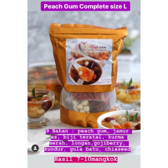 

Peach Gum Dessert SUPER A+ grade Complete size L by UNICORN peachgum