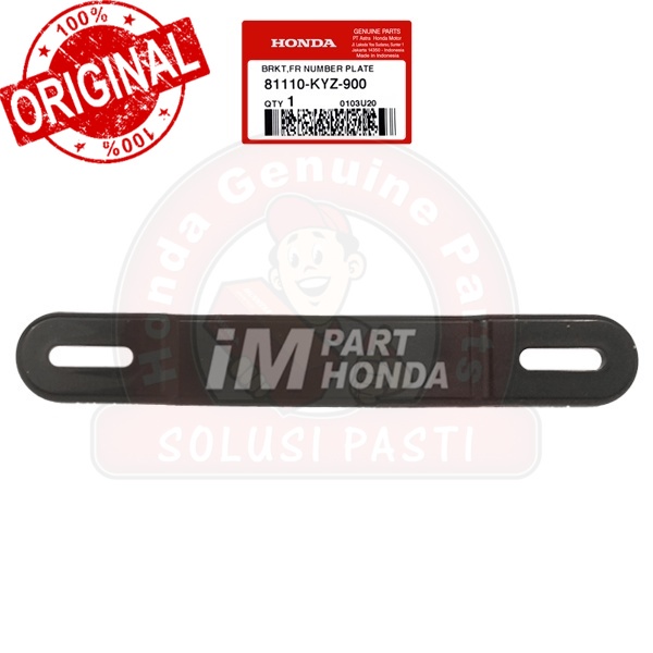 Original  Dudukan Plat Nomer Supra X 125 Helm in Vario 125 150 New Blade 110 New Supra X 125 Fi 8111