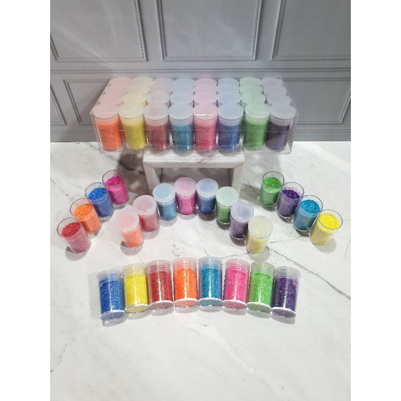 (8 pc) bubuk gliter 5gram /serbuk gliter/glitter powder/bubuk warna 8 warna-1