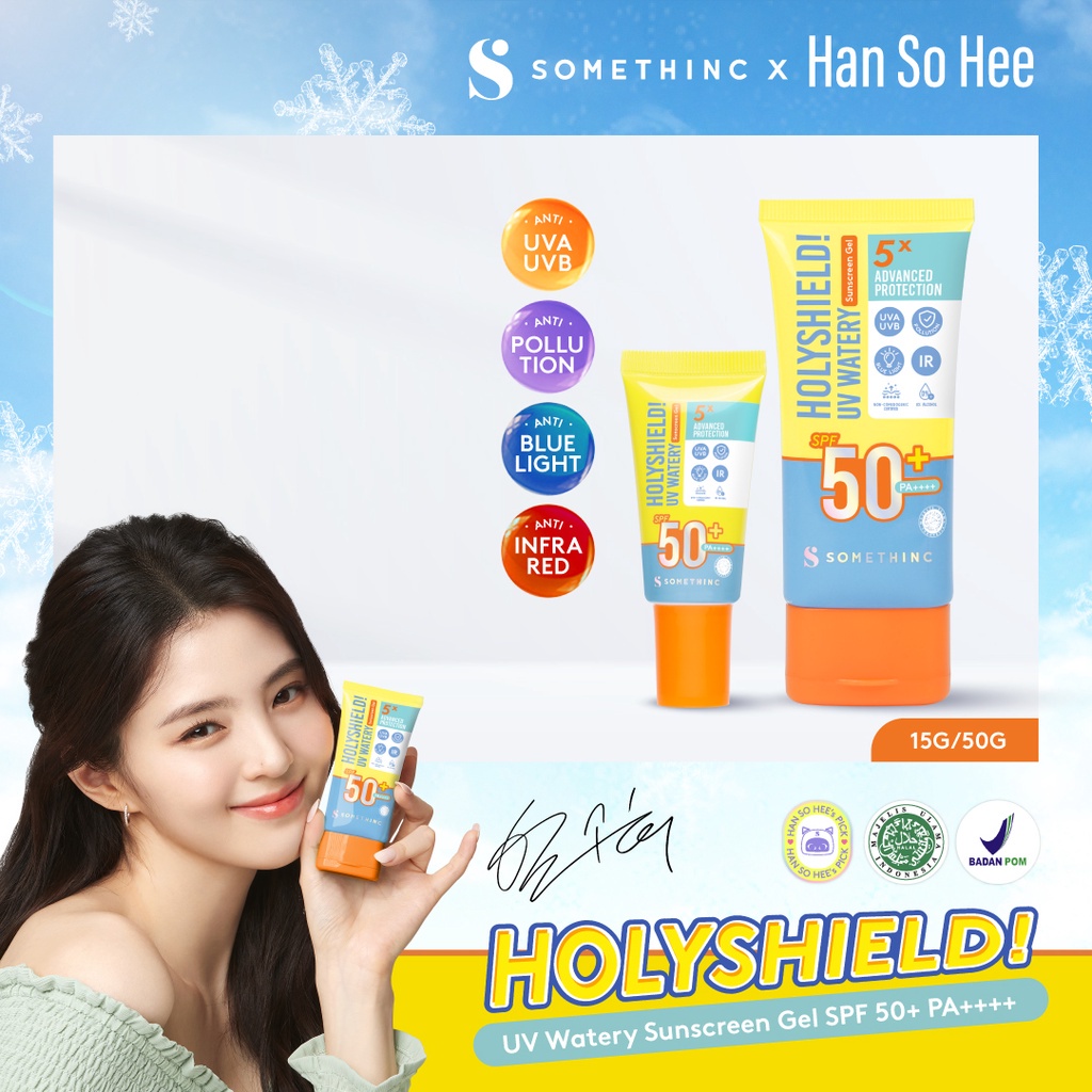 ❤️ Cloudy ❤️ SOMETHINC Holyshield UV Watery Sunscreen Gel SPF 50+ PA++++ Original