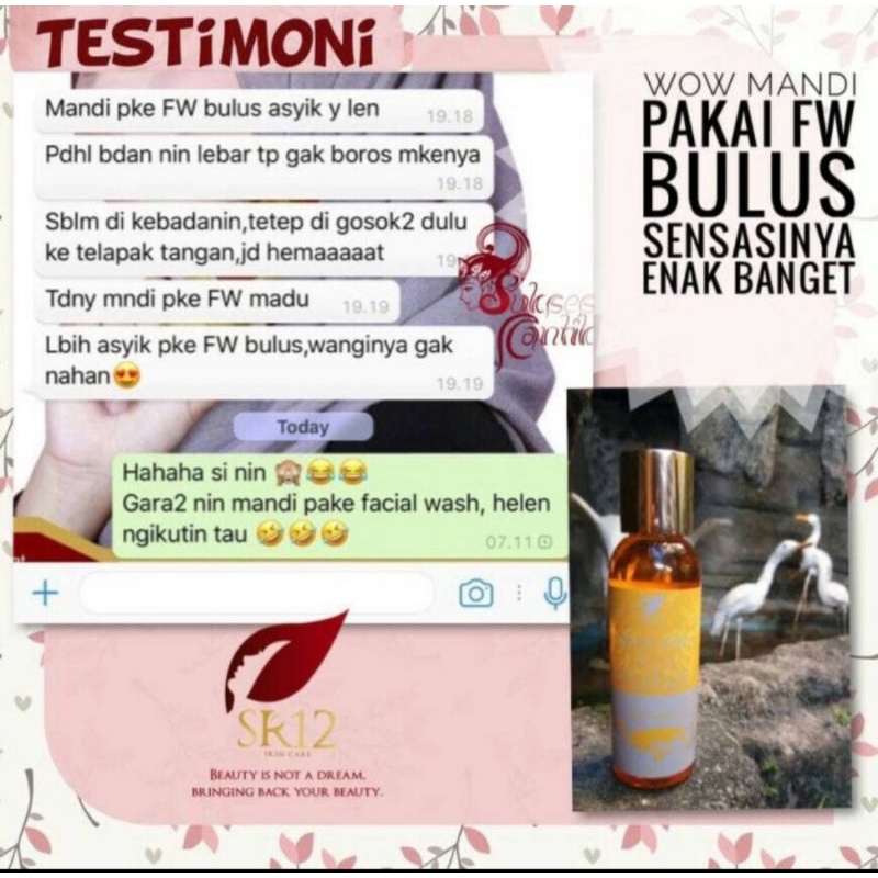 Facial Wash Bulus SR12 UNTUK GLOWING BPOM SR12 HERBAL SKINCARE Sabun Bulus Cair /  HERBAL SKINCARE sabun wajah glowing pembersih muka menghilangkan flek hitam