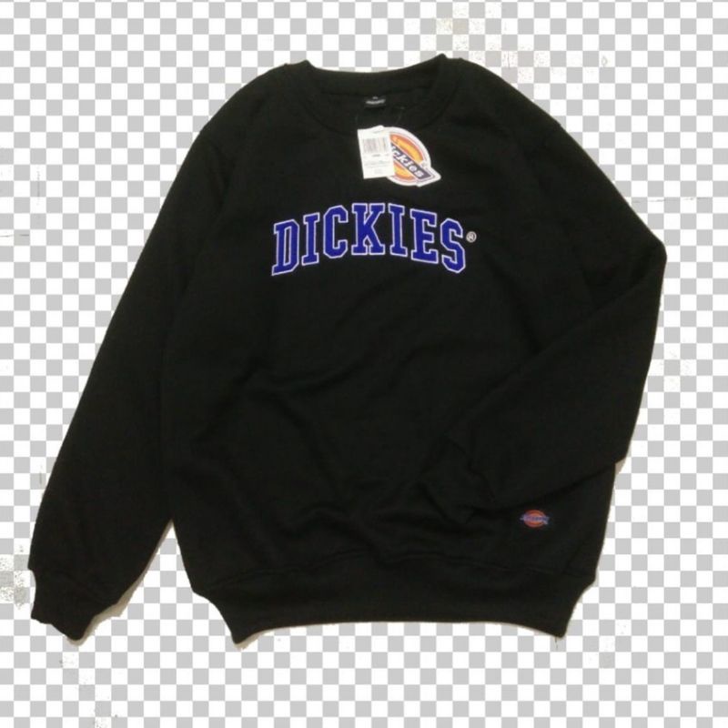 sweater crewneck dickies black full bordir