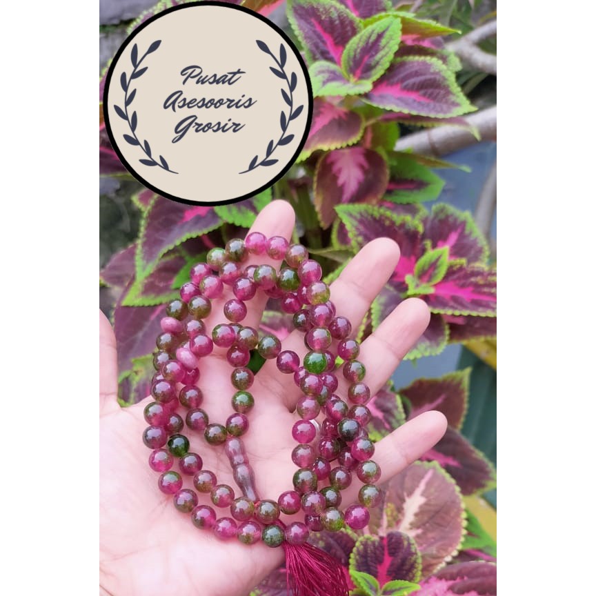 Tasbih Batu Ruby Tanzania 8 mm 99