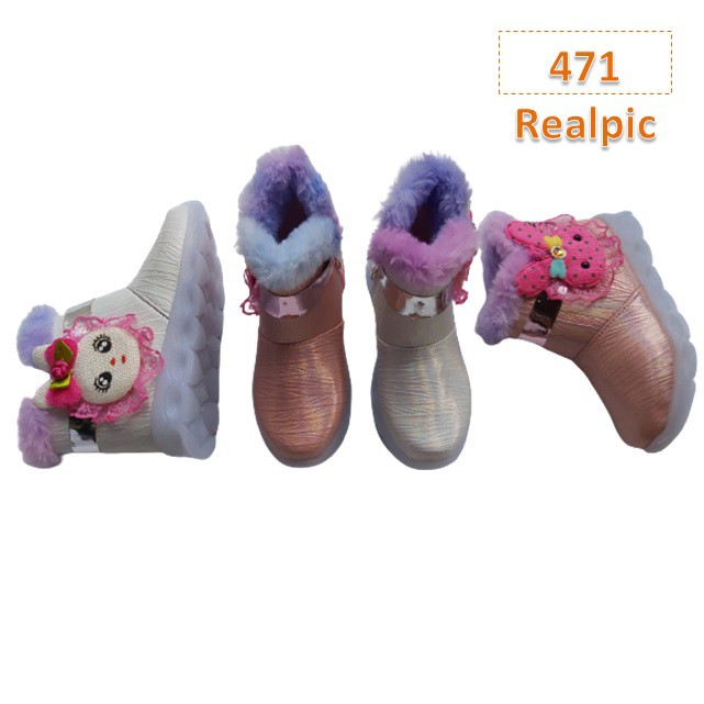 Sale Sepatu Boots Anak Cewek Winter Girls Fashion Korea - 471