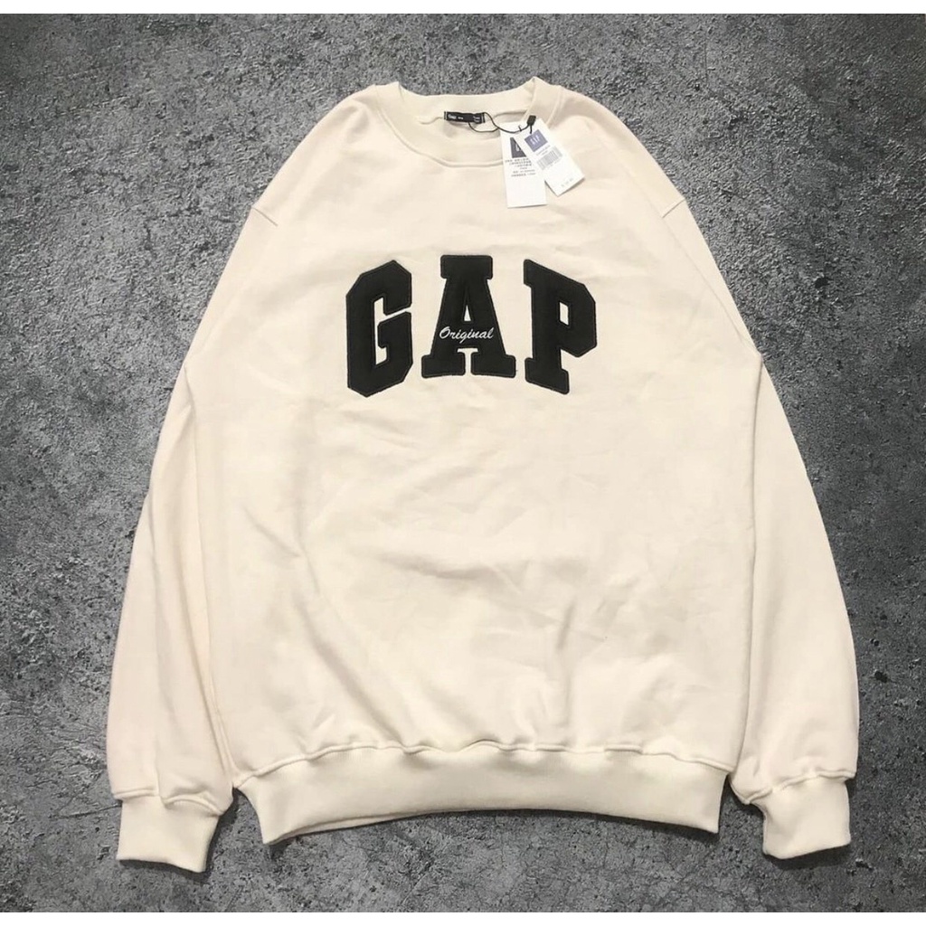 SWEATER GAP - CREAM / JAKET GAP / CREWNECK GAP